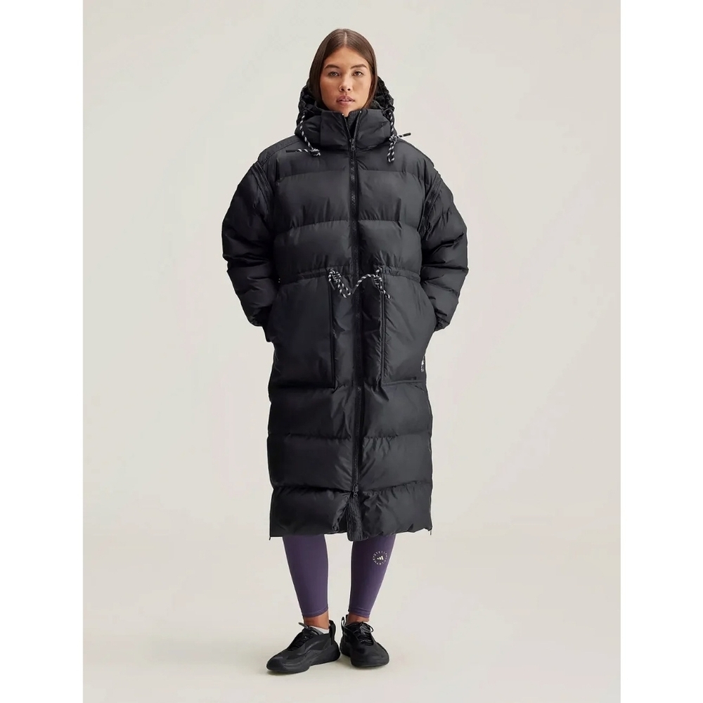 Adidas by Stella McCartney Long Black Puffer Coat
